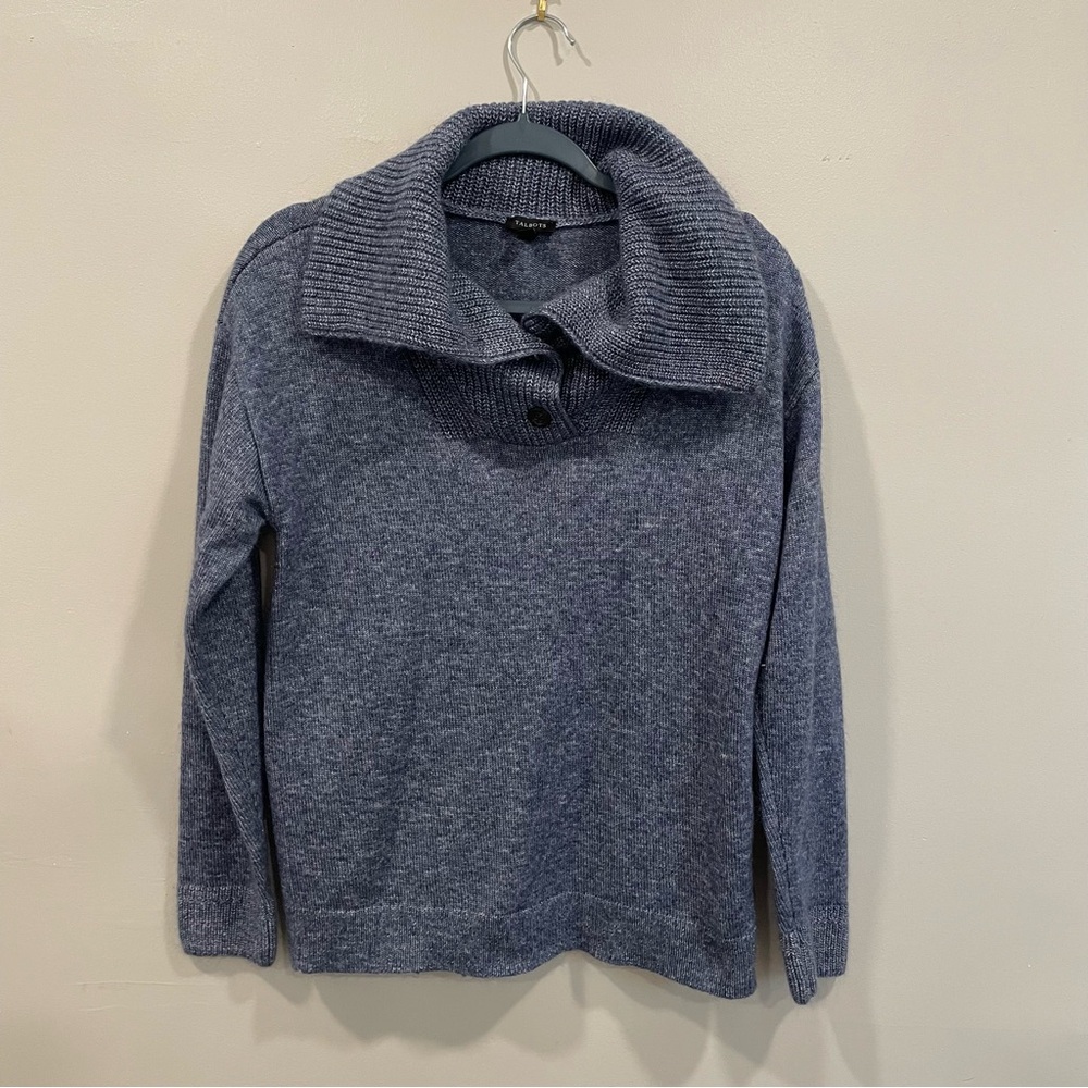 Talbots Blue Cotton Blend Sweater Size Large